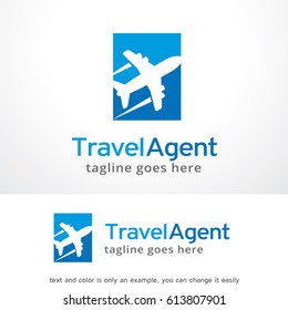 Travel Agent Logo Template Design Vector, Emblem, Design Concept, Creative Symbol, Icon