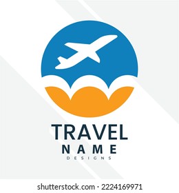 Travel agent vector logo template. holiday logo template