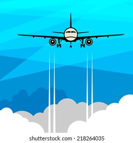 Travel or Air Cargo abstract, vector illustration