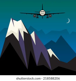 Travel or Air Cargo abstract, vector illustration