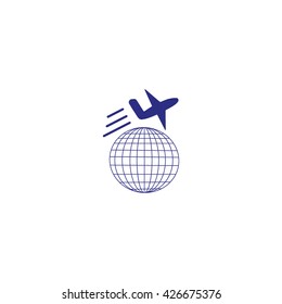 travel, aircraft, globe