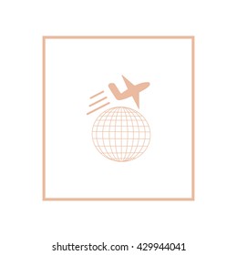 travel, aircraft, globe