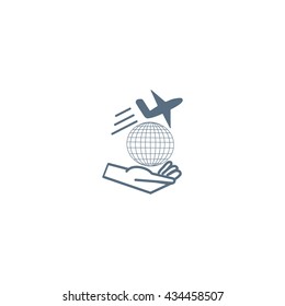 travel, aircraft, globe