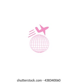 travel, aircraft, globe