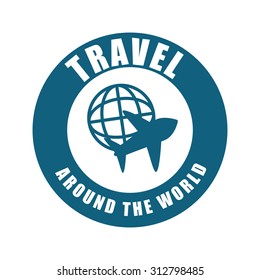 travel in an airplane digital design, vector illustration 10 eps graphic