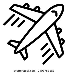 Ilustración de objetos vectoriales del avión de viaje