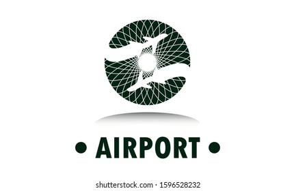 travel airport and transportation logo