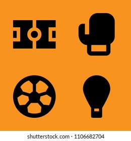 travel, american, white and player icons set. Vector illustration for web and design