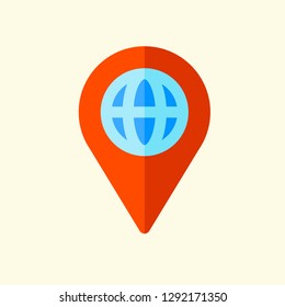 Travel App Flat Icon Vector Graphic Download Template Modern