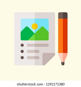 Travel App Flat Icon Vector Graphic Download Template Modern