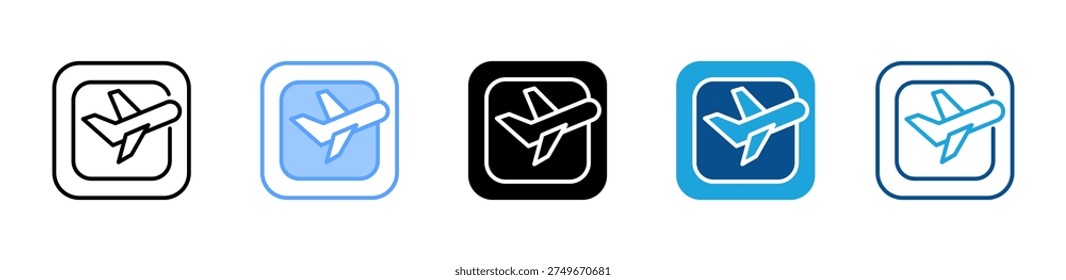 Travel App icon multiple style and collection