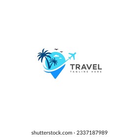 travel app logo  Design Template Vector