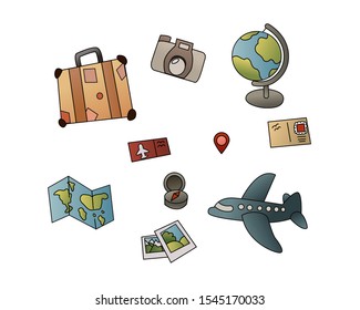 Travel around the world, EPS10 vector