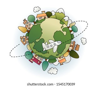 Travel around the world, EPS10 vector