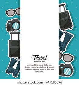 Travel around the world frame
