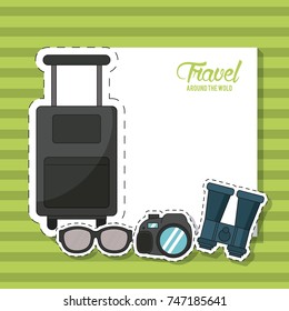 Travel around the world frame