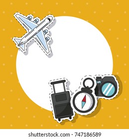 Travel around the world frame