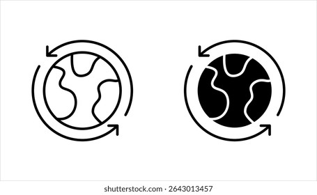 Travel around world icon set. International tourism. Planet map navigation. vector illustration on white background