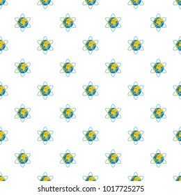 Travel around world pattern seamless in flat style for any design