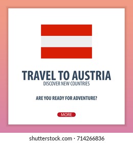 Travel to Austria. Discover and explore new countries. Adventure trip