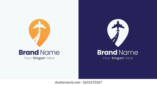 Travel and aviation logo design ideal for travel company or agency branding