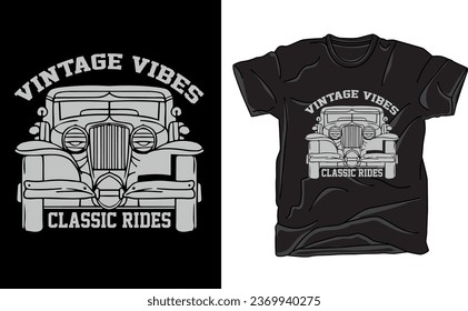 Viaje atrás en el tiempo con nuestra camiseta de temática vintage. Los diseños clásicos y el encanto retro lo convierten en una elección perfecta para los amantes del coche. Conduce con estilo y muestra tu pasión