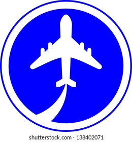 Travel background with aircraft