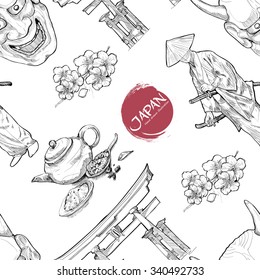 travel background, japan pattern.