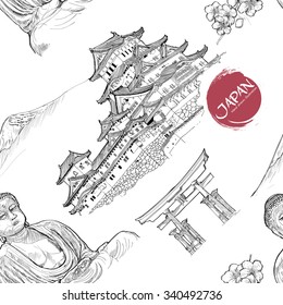 travel background, japan pattern.
