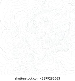 Antecedentes de viaje. Ilustración de vector de mapa topográfico estilizado. Textura imaginaria del mapa de altura de montaña.