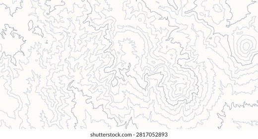 Travel background. Stylized topographic map vector illustration. Imaginary mountain height map texture.