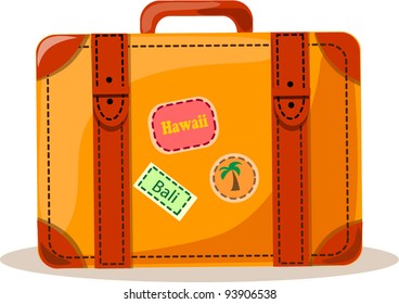 Travel background,  suitcase