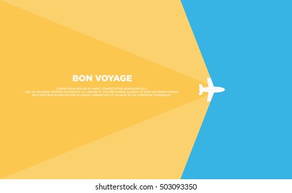 Travel background template, poster, layout flat design vector illustration
