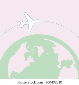 Travel background. Vector illustration.