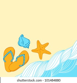 Travel background for you design. Vector collor Illustration.