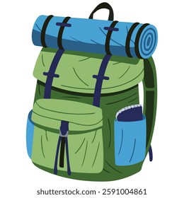 Travel Backpack for Camping Vector Design