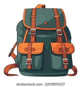 travel backpack design over white