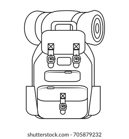 travel backpack icon