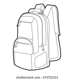 backpack outline