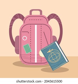 travel backpack with passport id