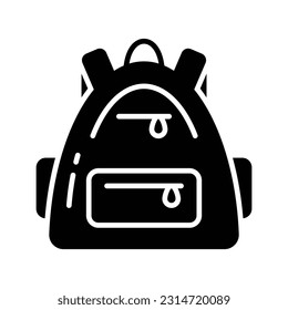 Travel backpack vector design, hiking bag icon easy to use in web, mobile and all presentation project