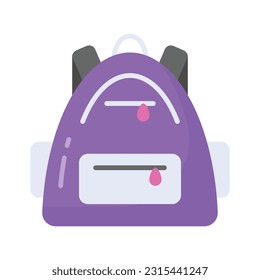 Travel backpack vector design, hiking bag icon easy to use in web, mobile and all presentation project