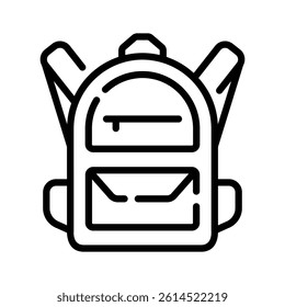 Travel backpack vector design, hiking bag icon easy to use in web, mobile and all presentation project