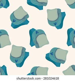 travel bag , cartoon seamless pattern background