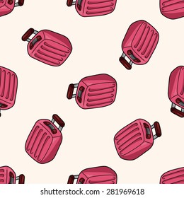 travel bag , cartoon seamless pattern background