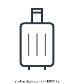 Travel Bag Colored Vector Icon 