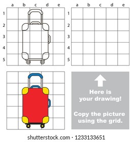 Travel Bag, the educational game with simple game level. Copy the picture.