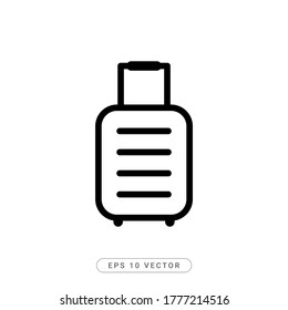 Travel Bag Flat Icon Vector illustration - EPS 10 Vector