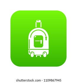Travel bag holiday icon. Simple illustration of travel bag holiday vector icon for web