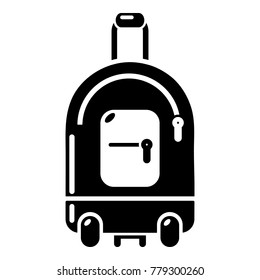 Travel bag holiday icon. Simple illustration of travel bag holiday vector icon for web